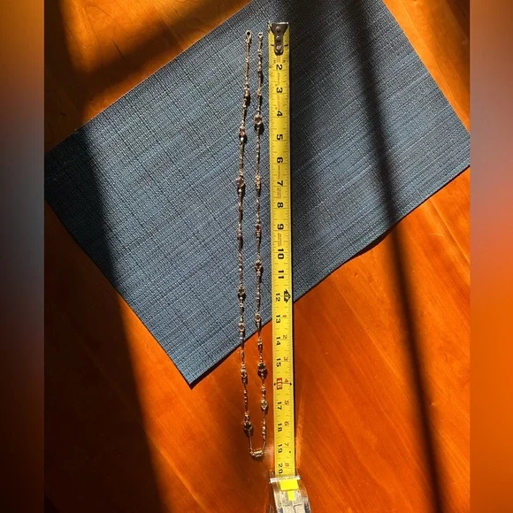 Kendra Scott rose gold necklace with brown stones - Picture 7 of 7